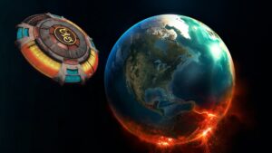 ELO Encounter Tribute | ELO Spaceship Exploding Earth Background