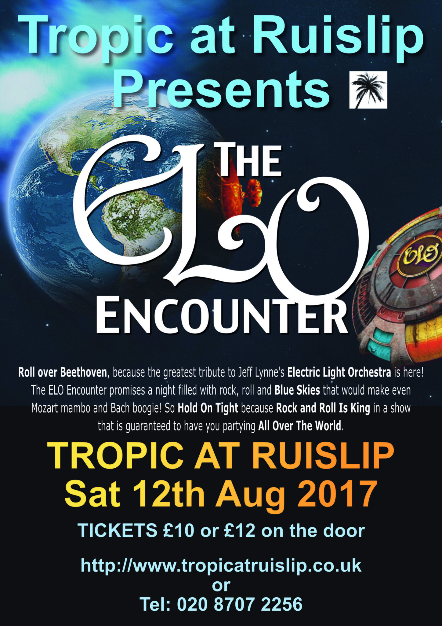 ELO Encounter Tribute | Tropic at Ruislip Poster